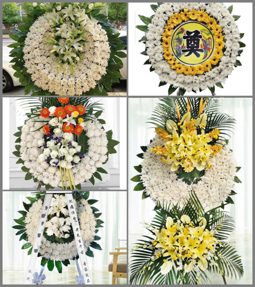 江苏南通港闸区永兴街道花圈速递